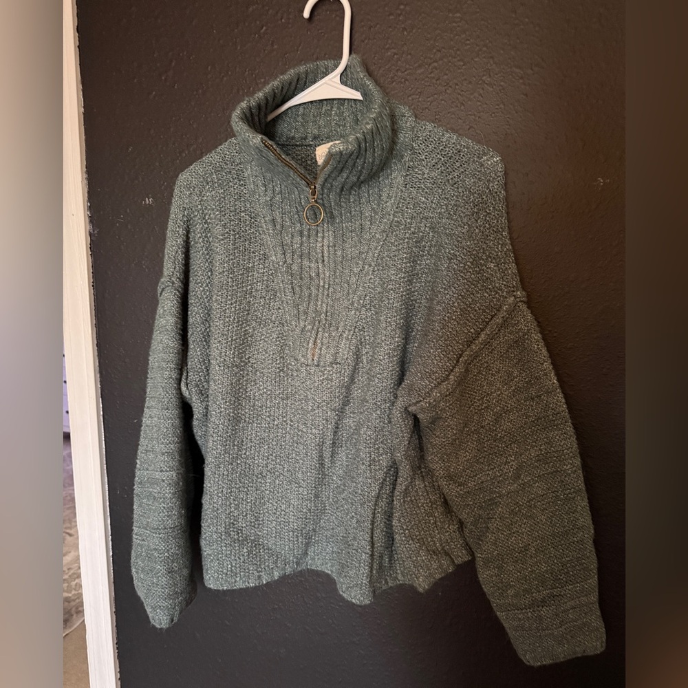 Universal Thread Olive Knit Pullover - image 2